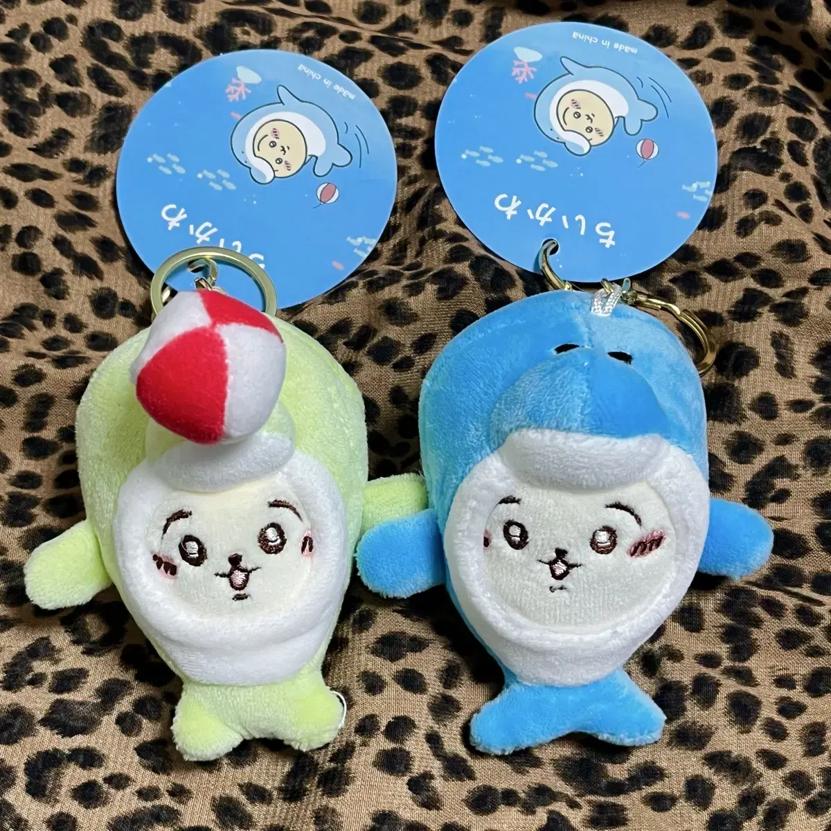 [새상품]먼작귀 치이카와 우사기 돌고래 키링 인형