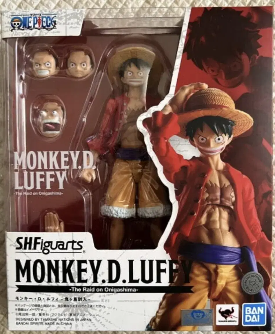 SHF 피규아트 몽키 D 루피 오니가시마 습격 피규어 프라모델 원피스