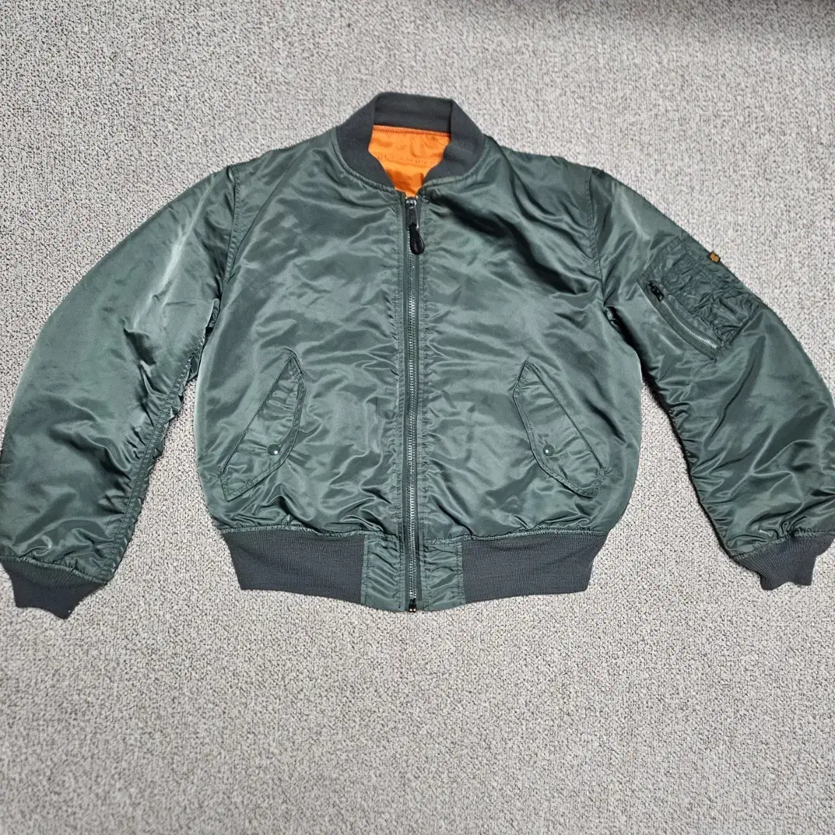 알파인더스트리 ma-1  made in usa L사이즈 민수용 복각