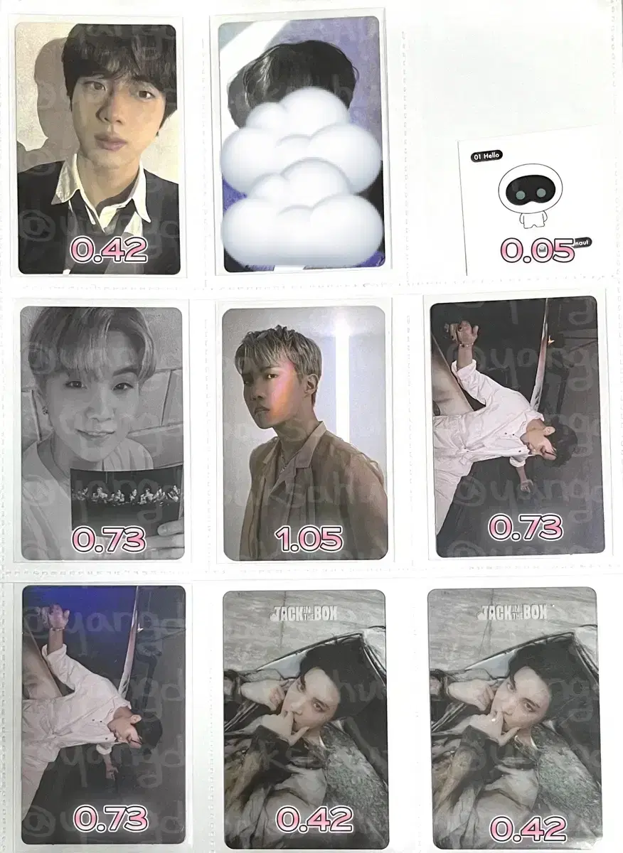 BTS jin suga rm j-hope jimin v jungkook Poca/Postcard/Photobook WTS