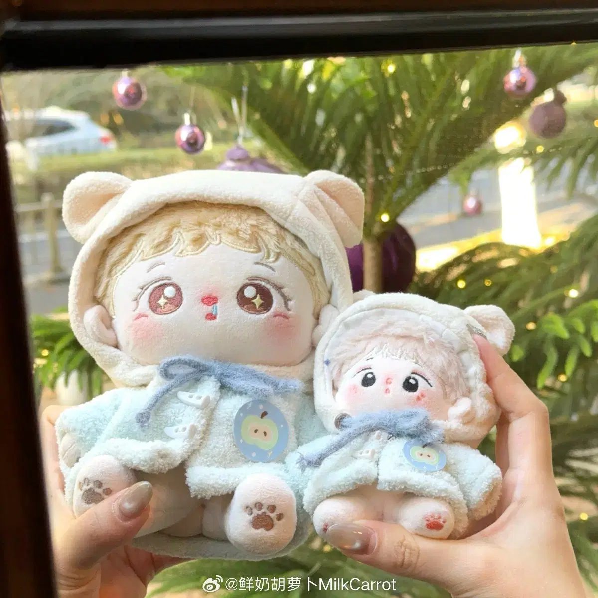 10cm 밀크캐럿 청사과 자켓 양도 인형옷 솜옷 10깅 블루 옷장