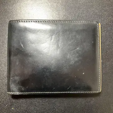 코도반 블랙 가죽 접이식 지갑