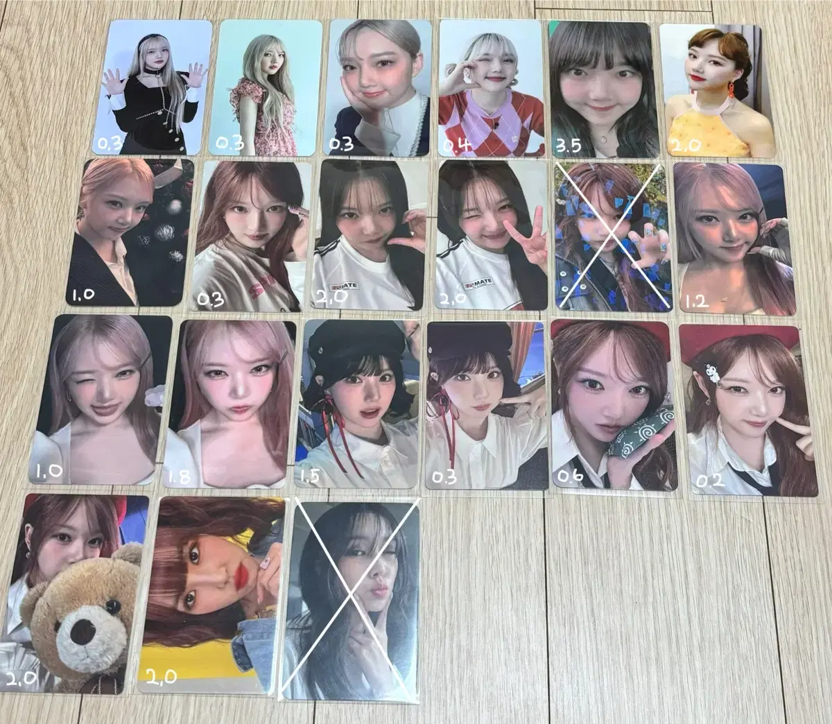 [판매] 여자친구 비비지 은하 예린 유주 미공포 포카 포토카드 우다계
