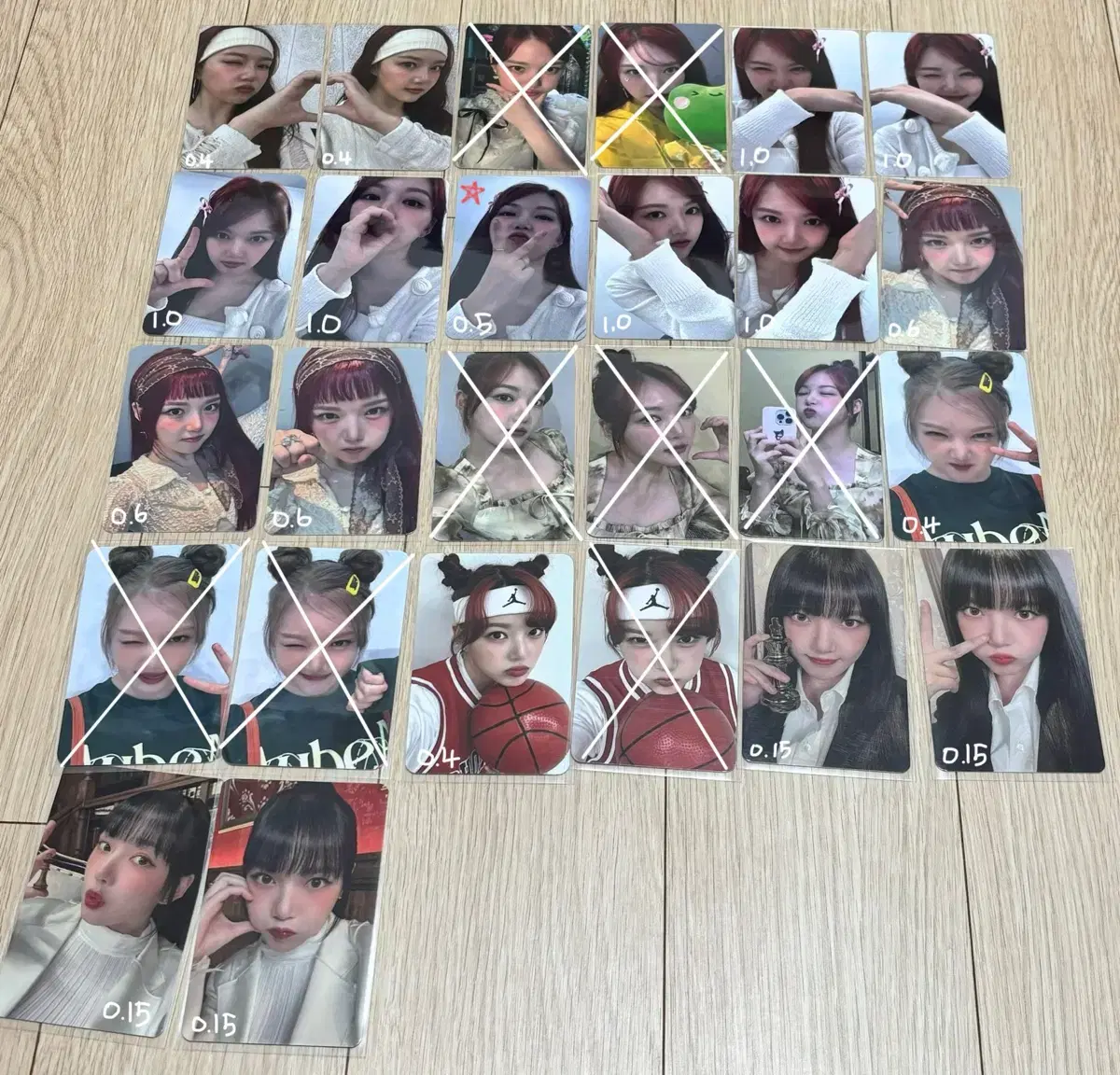 [판매] 여자친구 비비지 예린 웨이비 미공포 특전 포카 포토카드 우다계