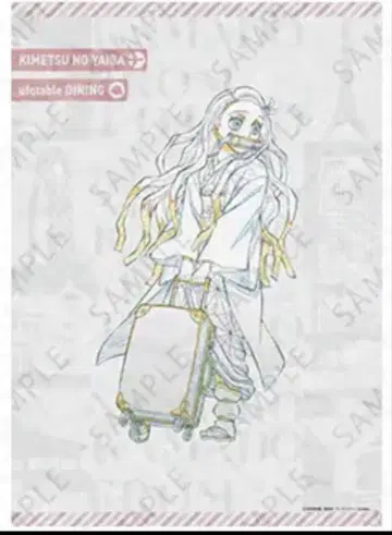 귀멸의 칼날 월드 투어 ufotable 다이닝 w 찬스 포스터 원화
