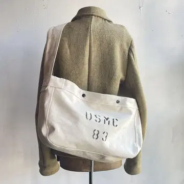 USMC 뉴스 페이퍼 백 숄더백 미국 빈티지