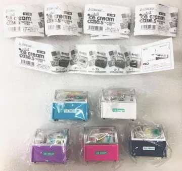 새상품 미니 아이스크림 케이스 5 컴프 총 5종 세트 미니어처 가챠