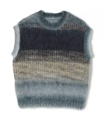 (미사용 새상품) 퍼버즈 스트라이프 니트 베스트