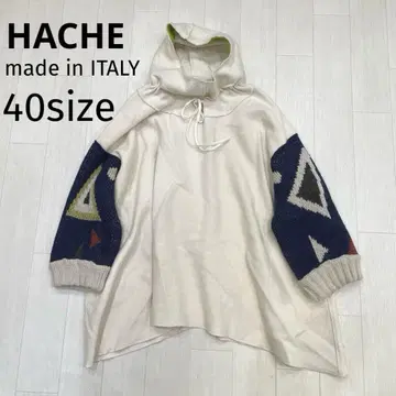 HACHE 아쉬 풀오버 후드티 40 화이트 이탈리아제