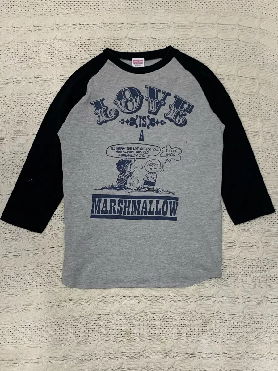 (Vintage) 30% SALE United Athle Snoopy Raglan 7-Piece T-Shirt