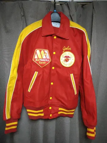 80년대 미 해병대 바시티 자켓 데드 레어