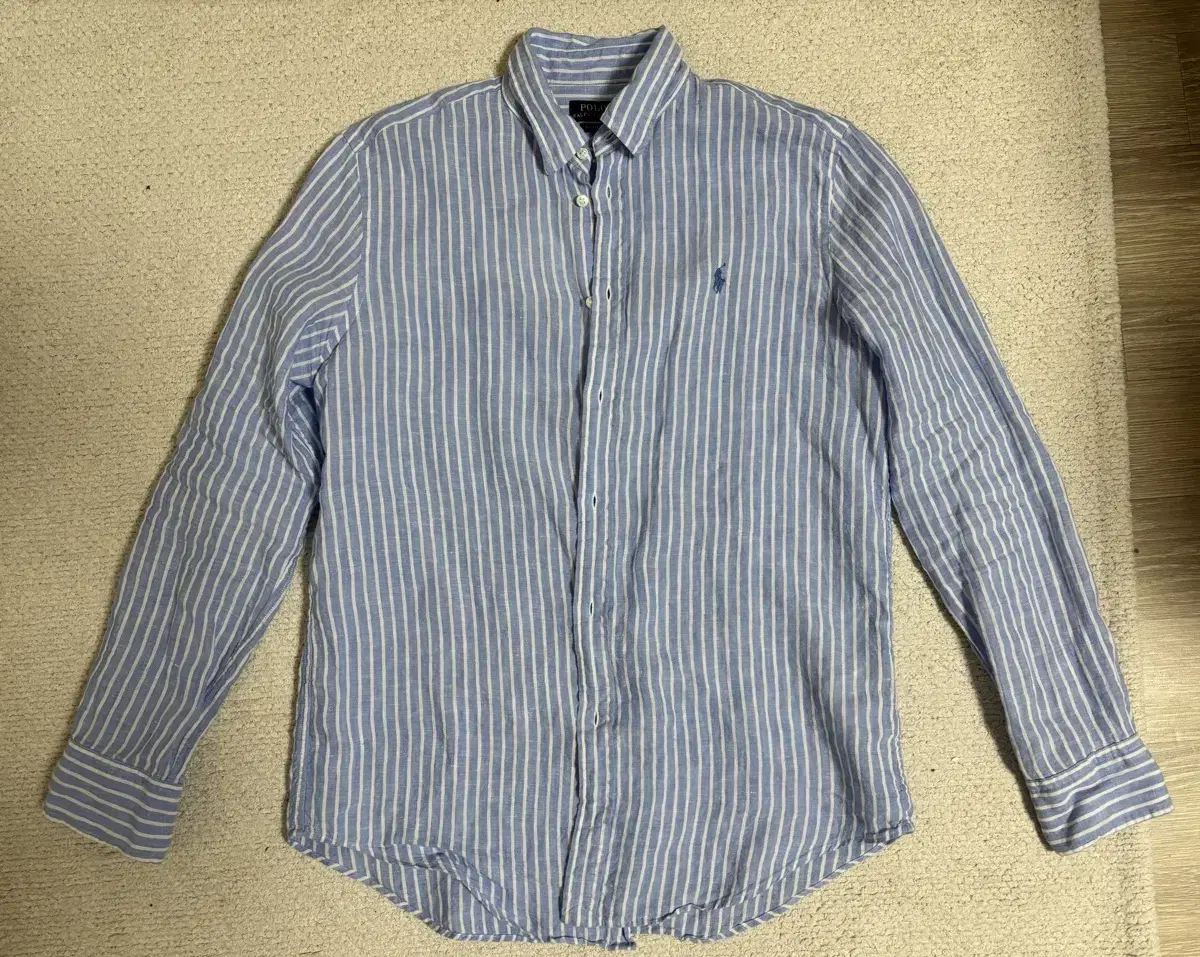 Polo Stripe Linen Shirt M95-100