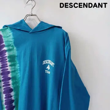 DESCENDANT 디센던트 풀오버 후드티 타이다이 염색