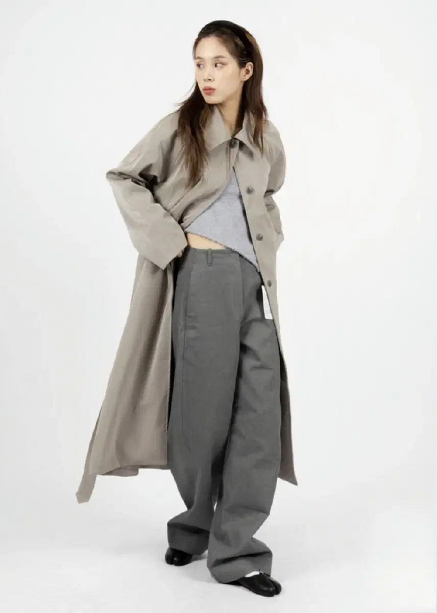 RITKIM Single-Breasted Long Trench Coat Jacket LARUM Loungewear Tumb Black Up Manic O'Donnell Abley