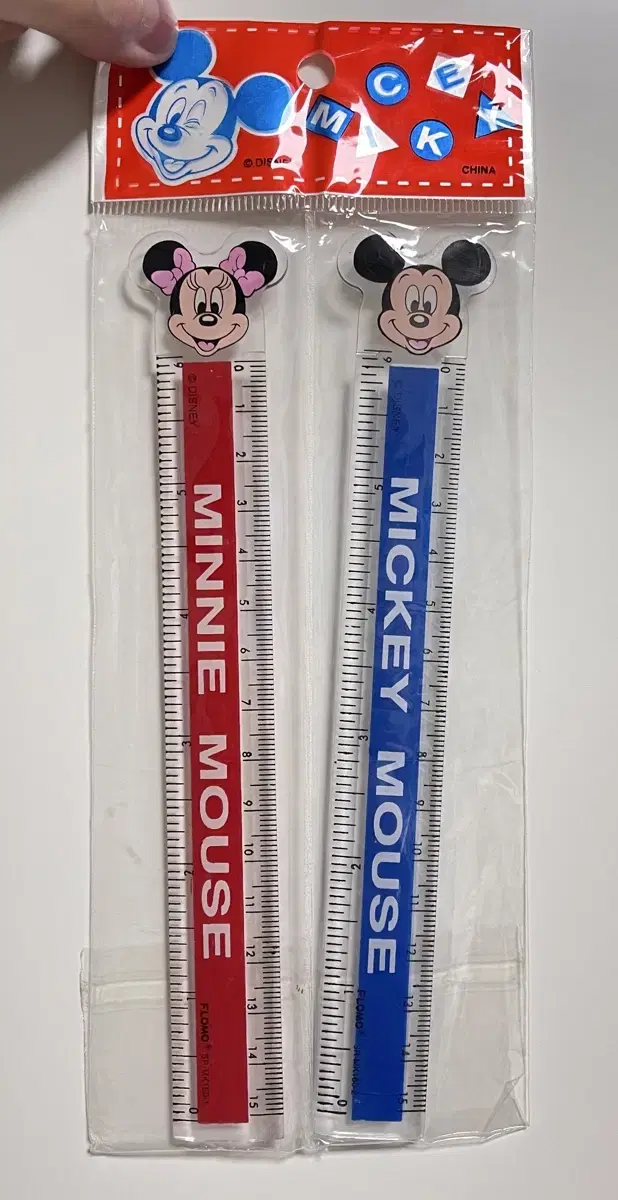 Disney Stationery Set with Mickey and Minnie Classic Stationery Mini Tape Measure