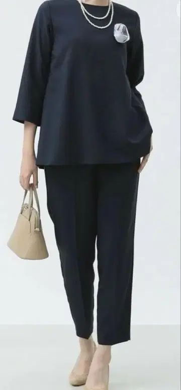 비밍 바이 빔즈 튜닉 셋업 네이비