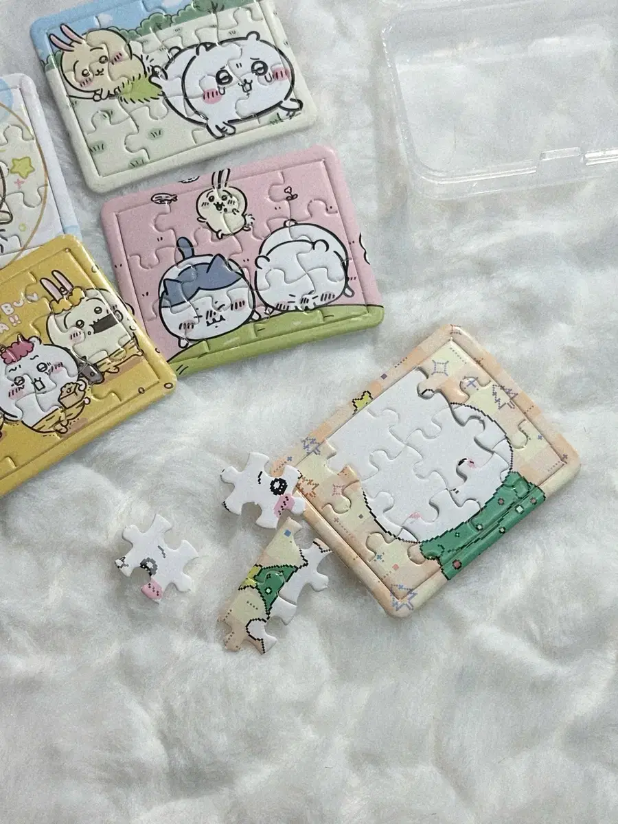 +Case gift 5 sheets Character Chiikawa Mini Puzzle Toy