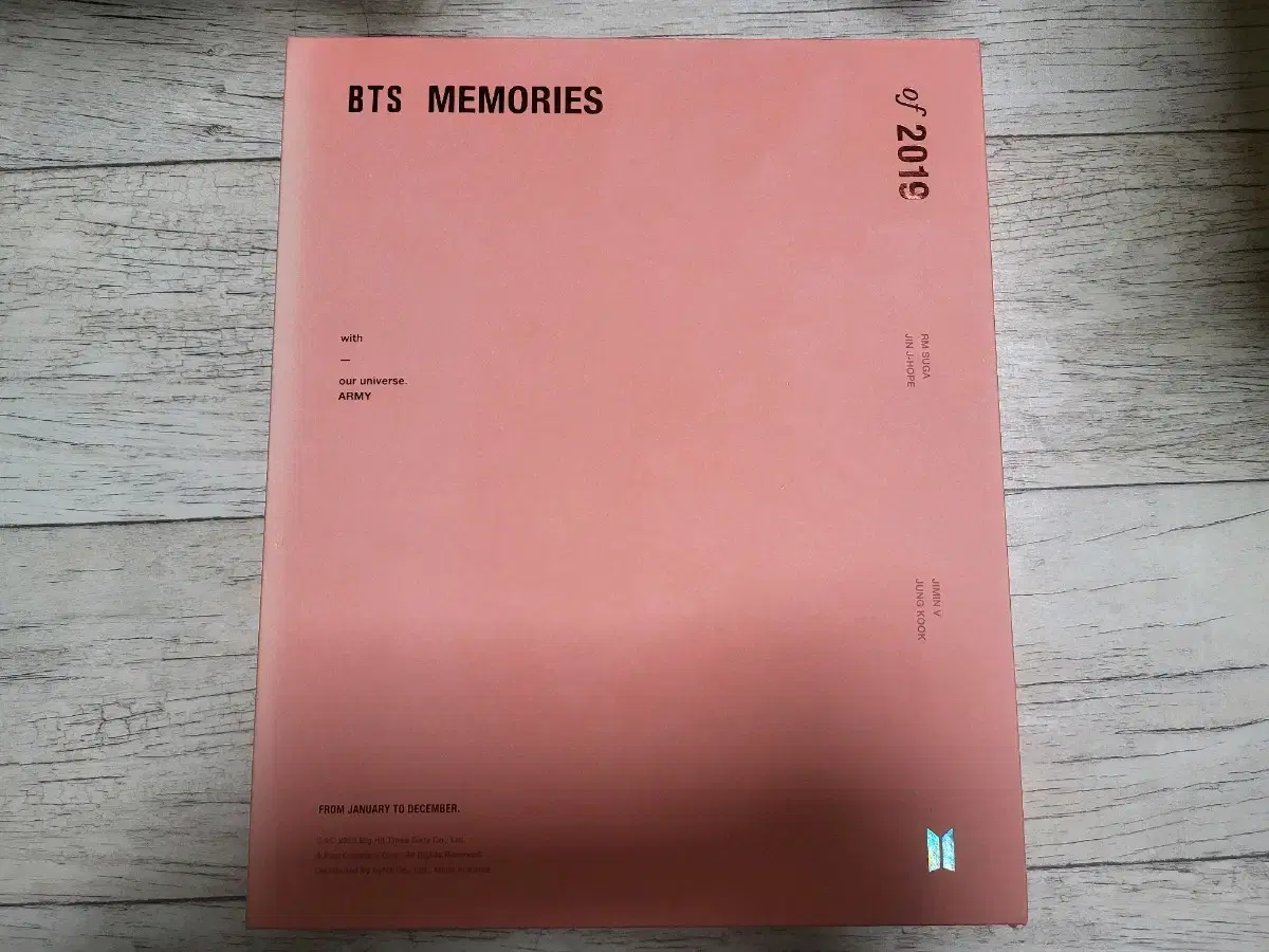 방탄소년단 BTS 2019 메모리즈 DVD