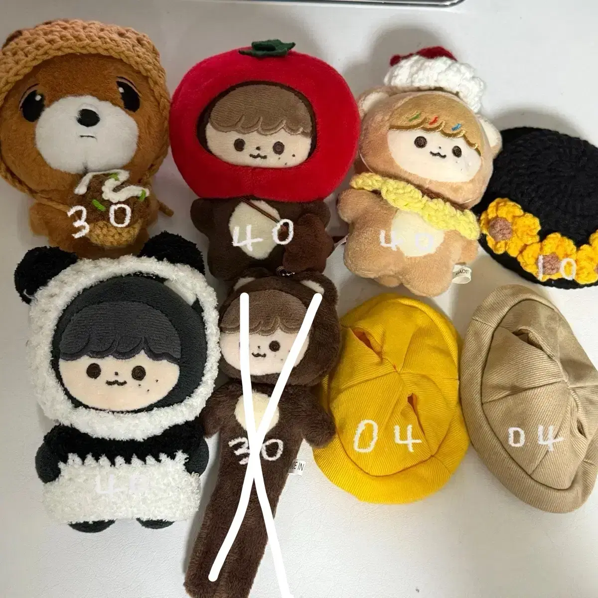 엔시티 해찬 10cm 인형 동배 곰효기 라떼효기 깜효가 롱효기