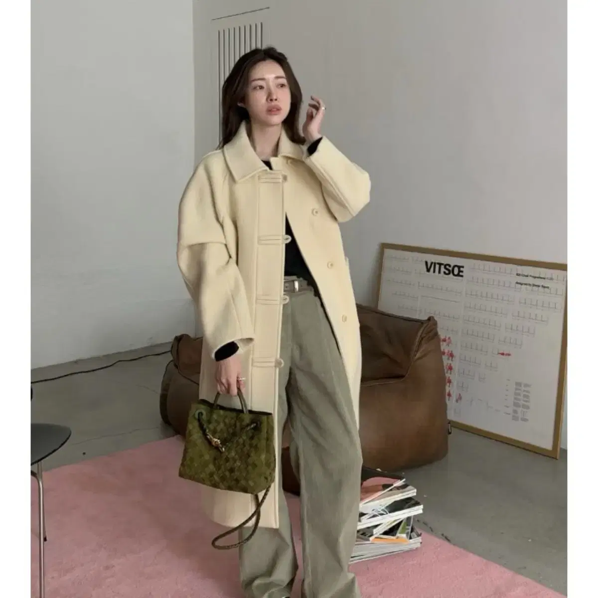 커버낫 차정원 코트 커버낫 노랑코트 우먼