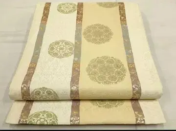 누룩가루 육통 무늬 후쿠로 오비 당직 직물 정창원 헌상문 금실 순실크