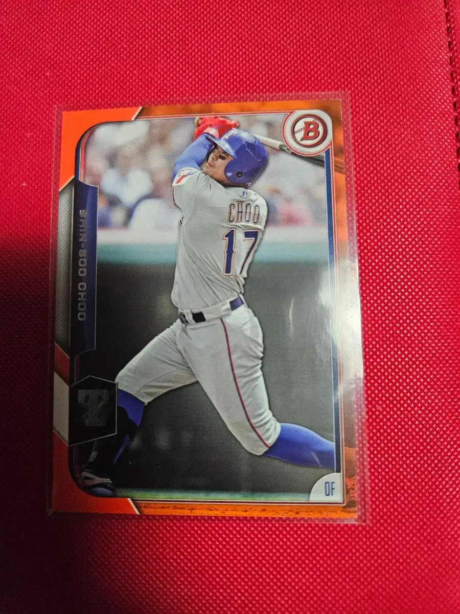 추신수 25장 한정 2015 Bowman 오렌지 카드