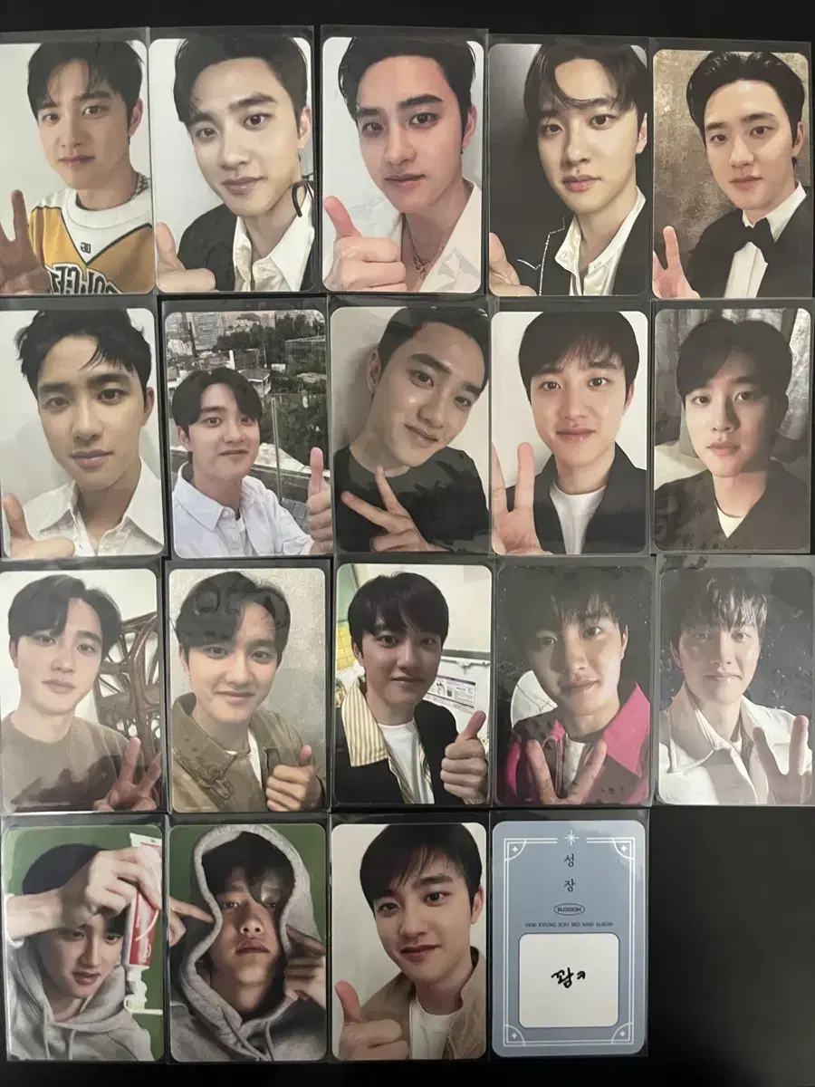 엑소 디오 도경수 포카 일괄