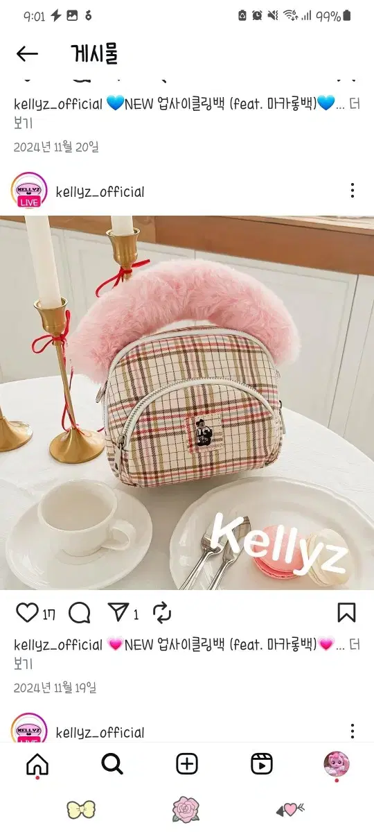 켈리즈 마카롱백