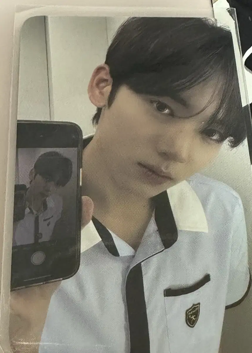 제로베이스원 제베원 한유진 인블룸 케타포 포카 포토카드 한림교복 거울셀카