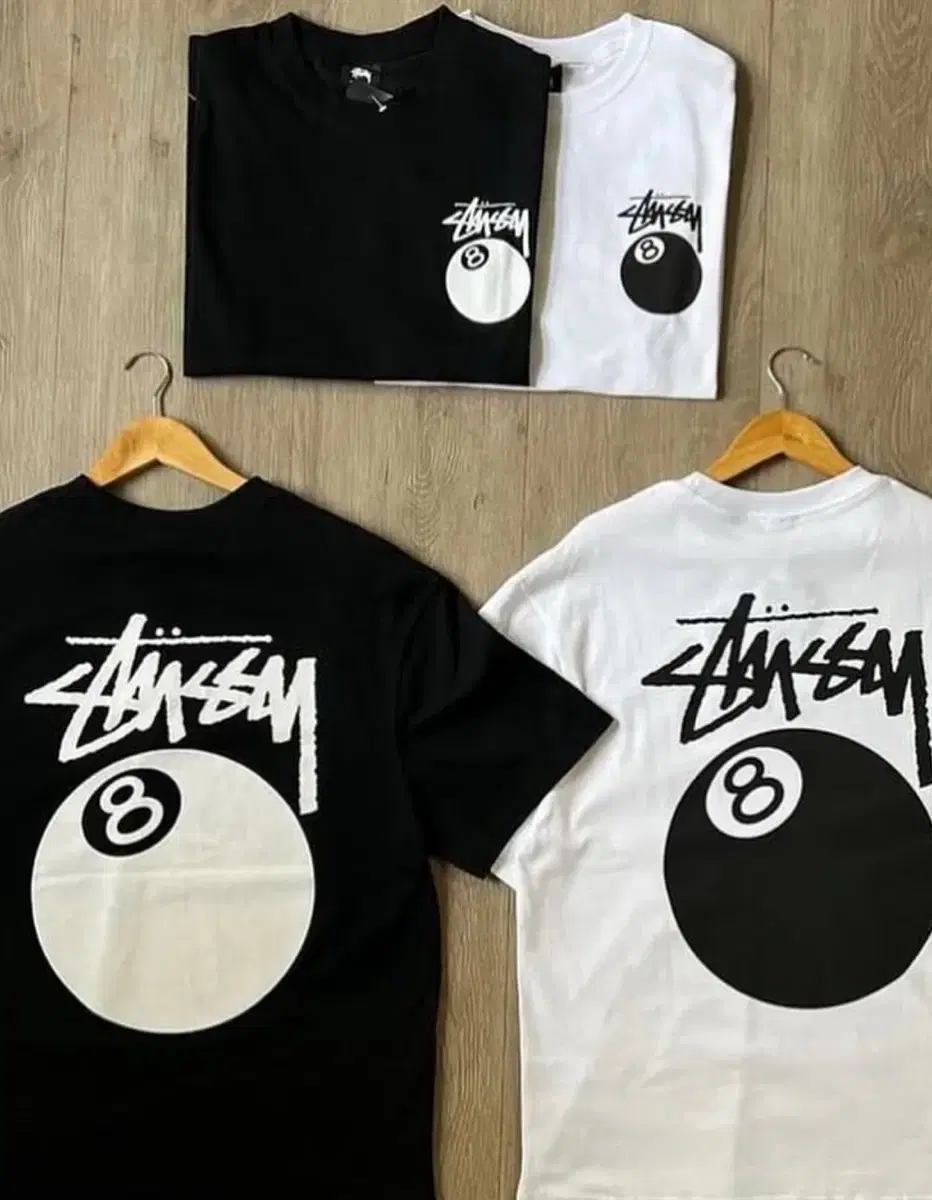 무료배송/정품) 새상품 스투시 STUSSY 8볼 당구공 반팔티 남녀공용