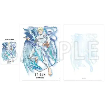 나이브스 TRIGUN 메탈릭 클리어 파일 및 스티커 세트