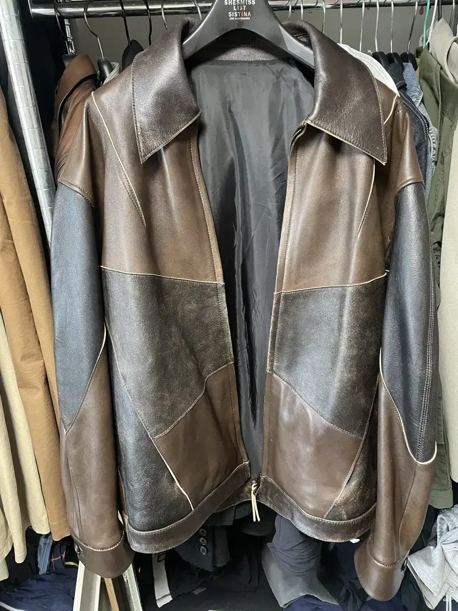 Cooer Cut-Off Leather Jacket