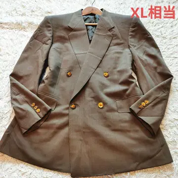 80년대 빈티지 테일러드 자켓 골드 버튼 더블 버튼 XL 상당