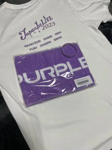 퍼플키스 일본 데뷔 티셔츠 타월 러버 밴드 세트