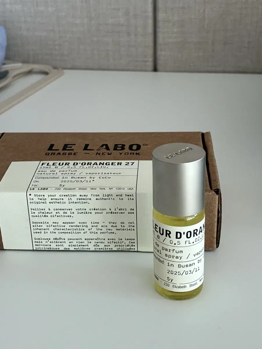 르라보 플레르도란줴 15ml 팝니다!