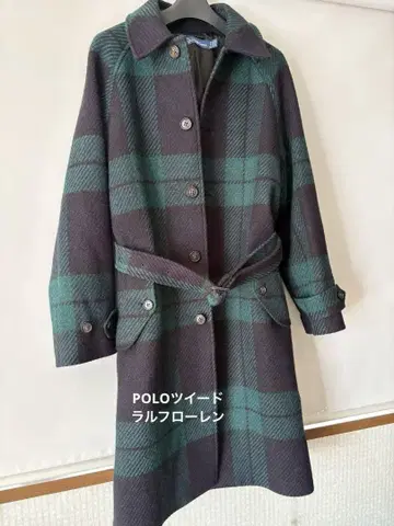 폴로 랄프로렌 2024 겨울 상품 울 100% 체스터 코트 폴로 트위드