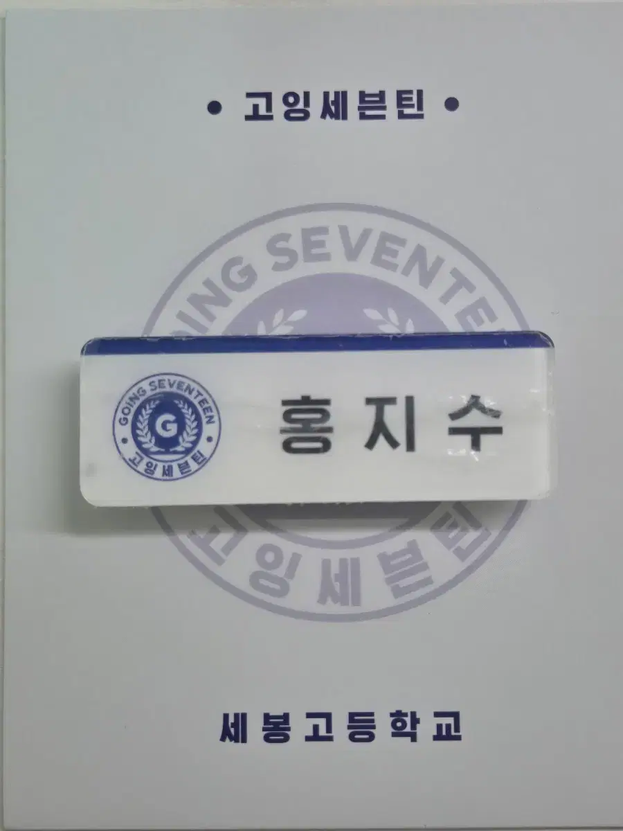 세븐틴 조슈아 공굿 세봉고 명찰 양도
