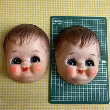 인형 얼굴 러버 페이즈 소 2개 세트 쇼와 레트로