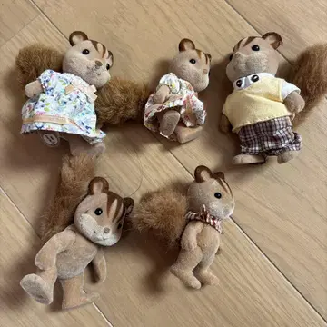 실바니안 패밀리 다람쥐 인형 5개 세트