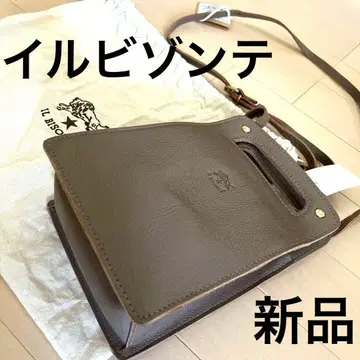 일비종떼 가방 숄더백 가죽 소재 그레이 베이지색 핸드백 미사용 새상품