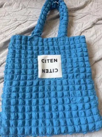 미사용 새상품 CITEN 팝콘 토트백 블루