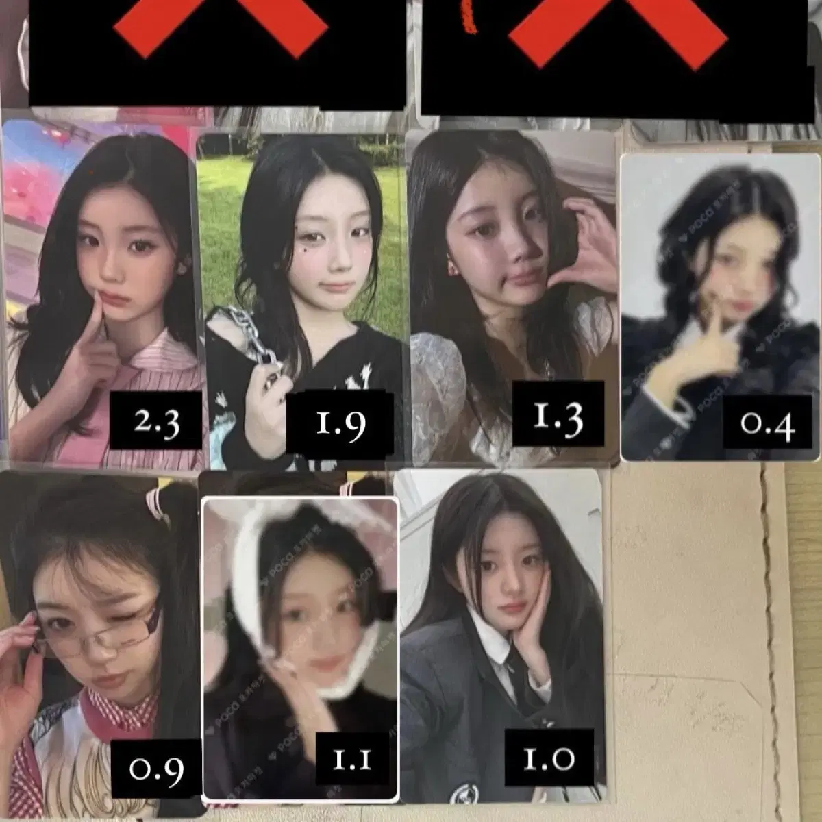 아일릿포토카드양도판매슈퍼리얼미앨포원희민주모카위버스럭드치통이즈위체리쉬포카