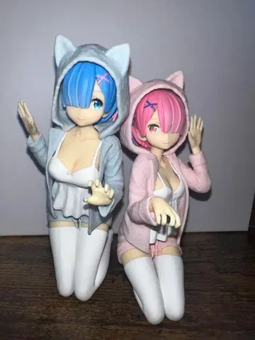 리제로 렘&라무 피규어 Nyanko mode
