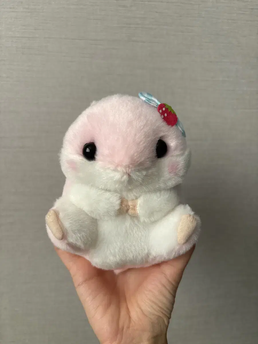 [할인] 어뮤즈 코로하무코론 햄스터 인형 딸기 핑크 햄스터