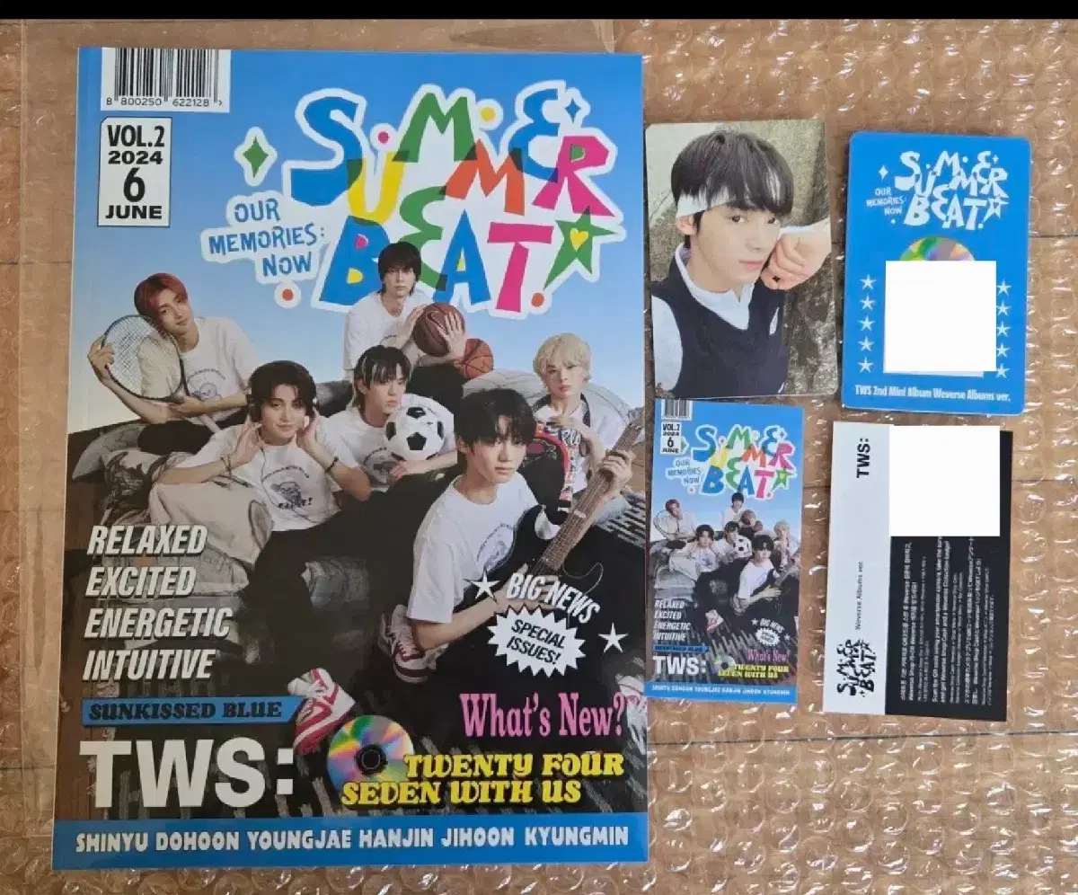 TWS 투어스 썸머비트 위버스반 한진 풀구성