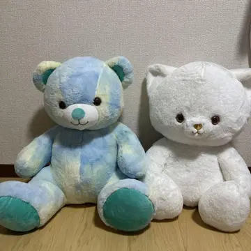 곰과 고양이 봉제 인형 세트