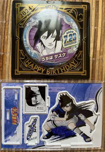 NARUTO 벌스데이 캔뱃지 사스케 명장면 디오라마 피규어 사스케