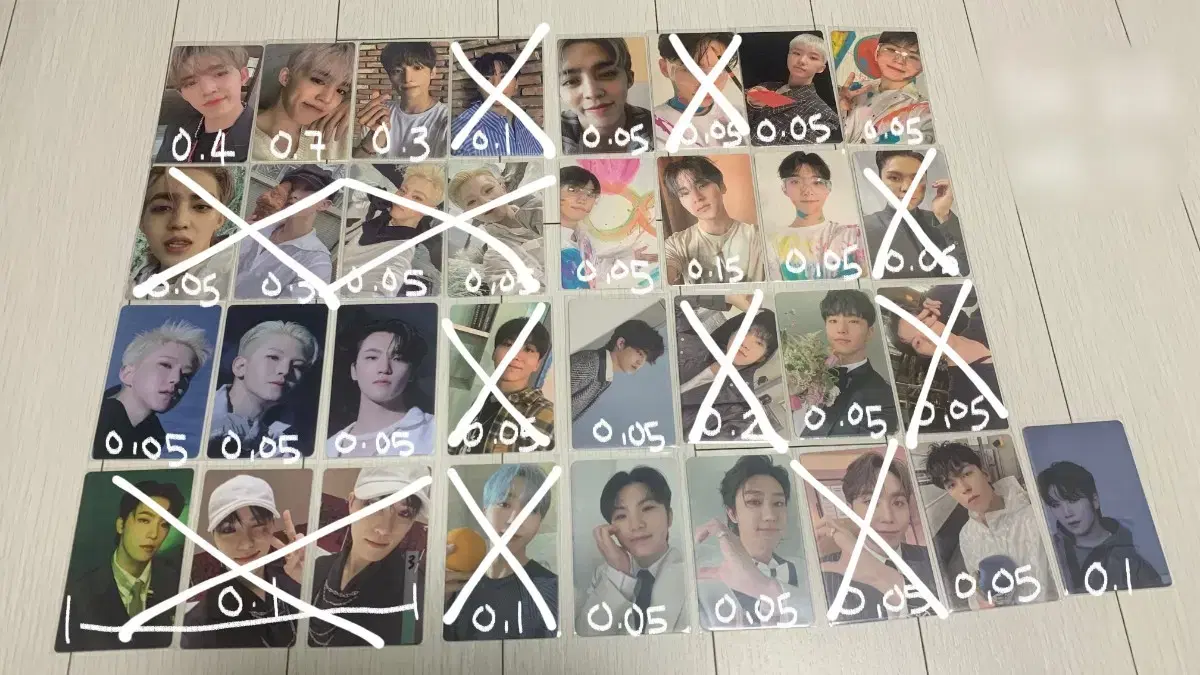 세븐틴 포토카드 판매 seventeen SVT 윤정한 권순영 김민규