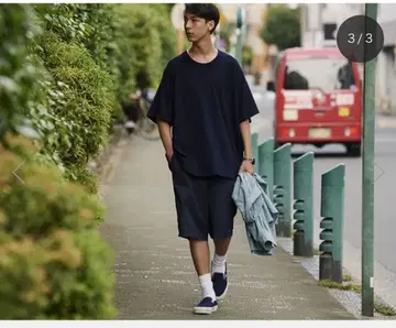 쿠메 섬유 빅 티셔츠 블랙_kume 하세가와 아키오 ah.h