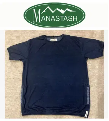 마나스태쉬 MANASTASH 반팔 티셔츠 스내그 파일 네이비 XL